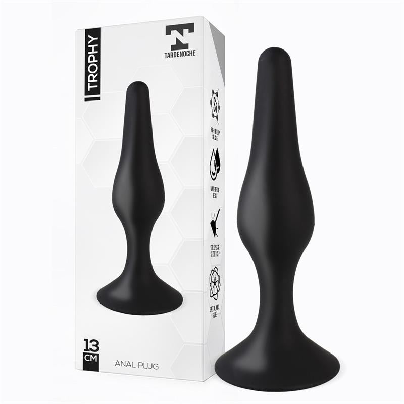 Trophy Anal Plug 13 cm Silicone Black