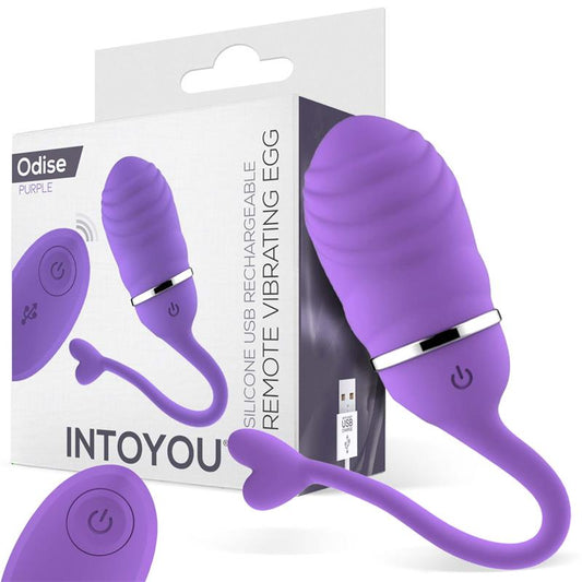 Vibrating Egg with Remote Control Odise USB Silicone Purple