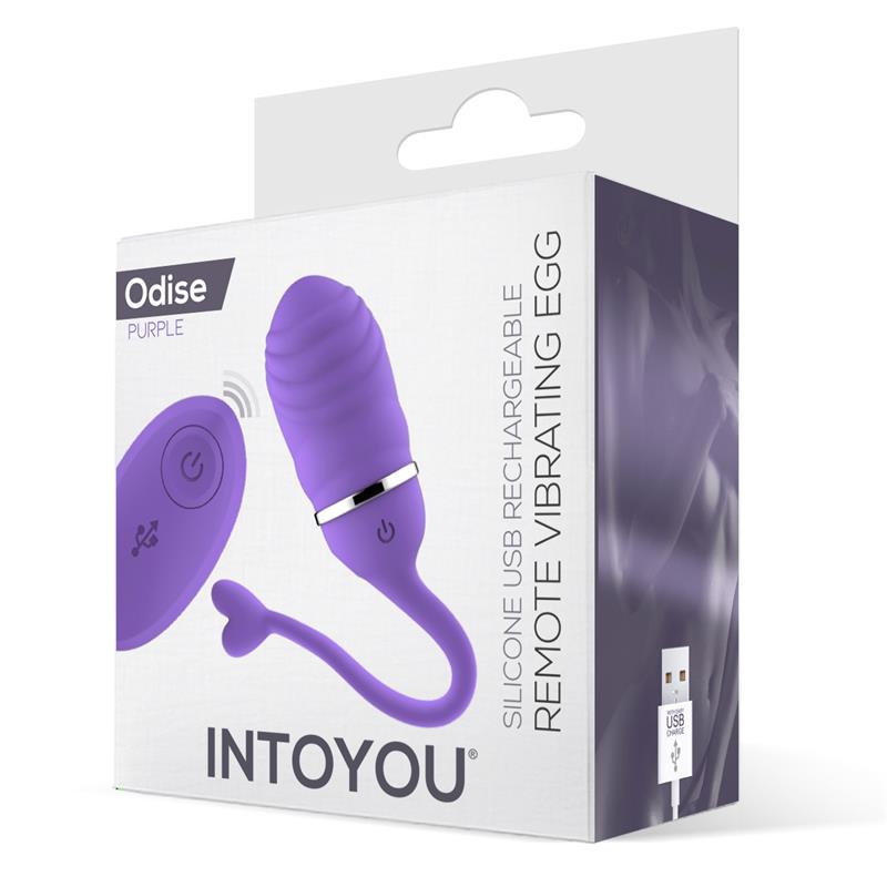 Vibrating Egg with Remote Control Odise USB Silicone Purple