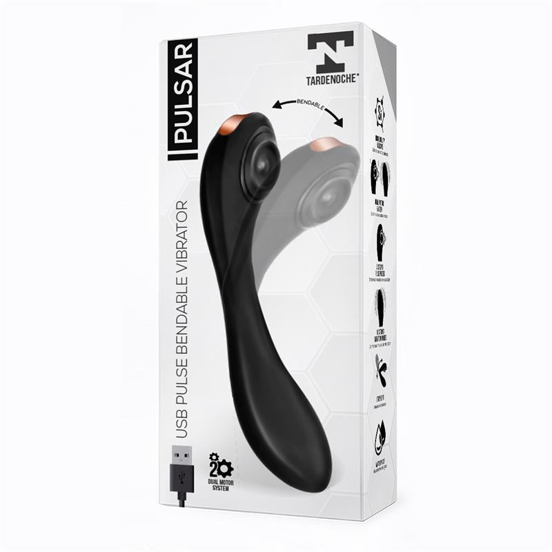 Pulsar Articulated Skeleton Vibrator with Pulsation Silicone USB