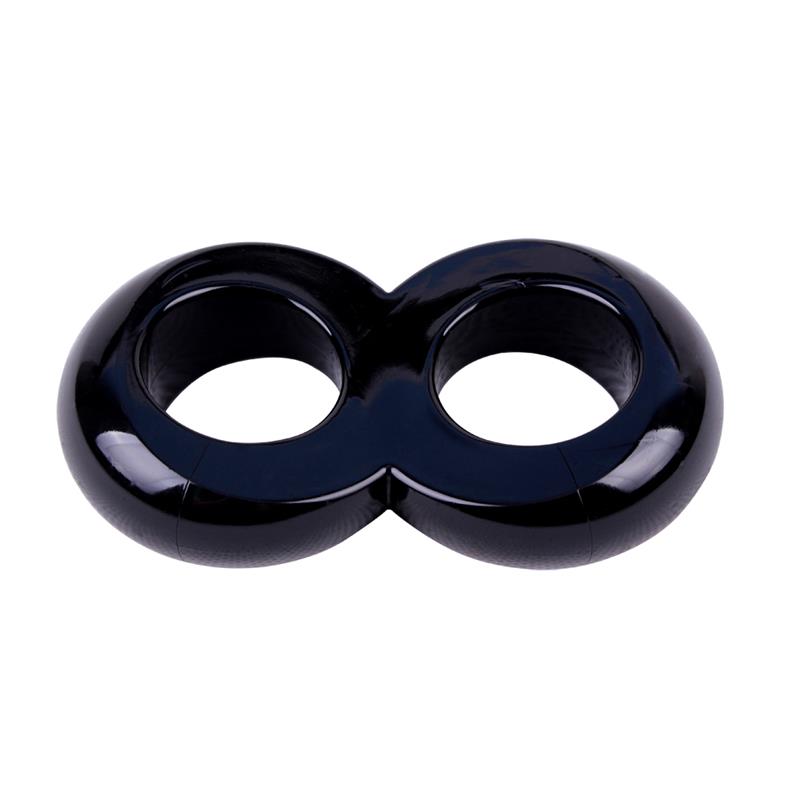 Duo Cock 8 Ball Ring black