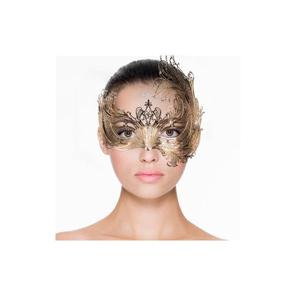 Metal Mask Asymmetrical Gold