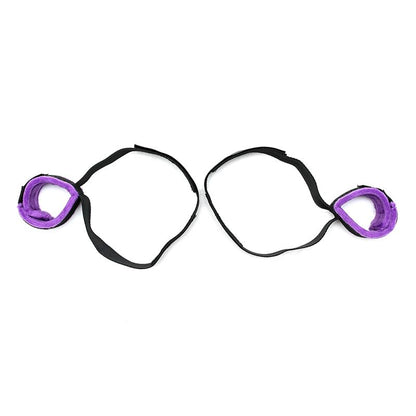 Wrist to Upper Leg Cuff Set Adjustable Purple