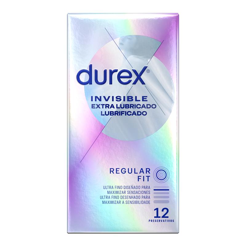 Condoms Invisible Extra Lub 12ud