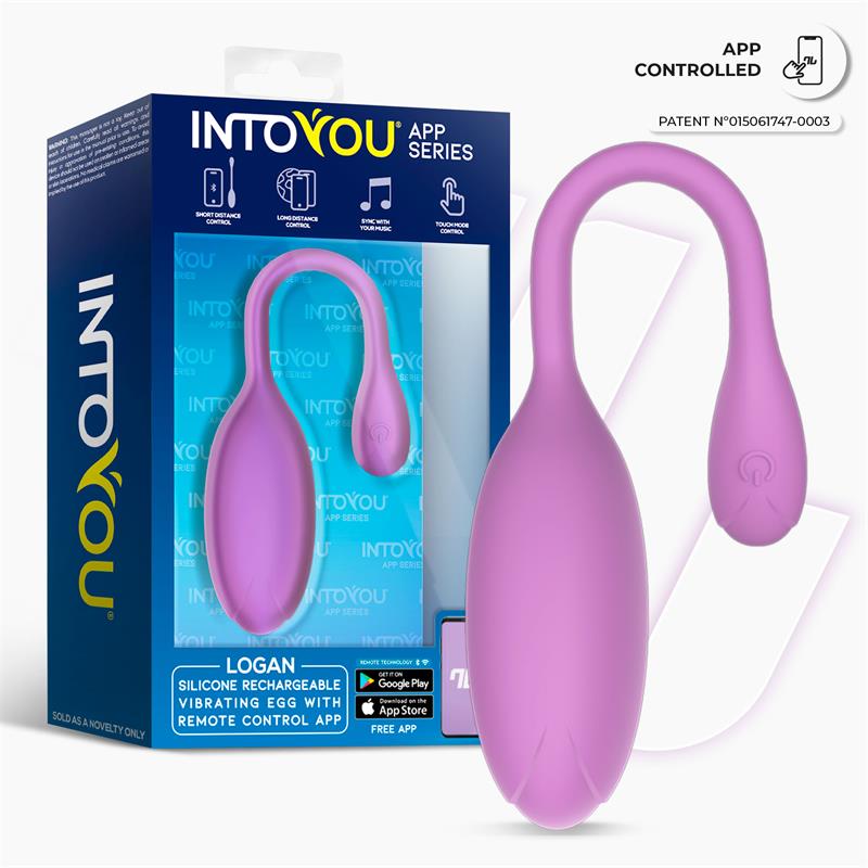 Logan Vibrating Egg with App Unibody Purple