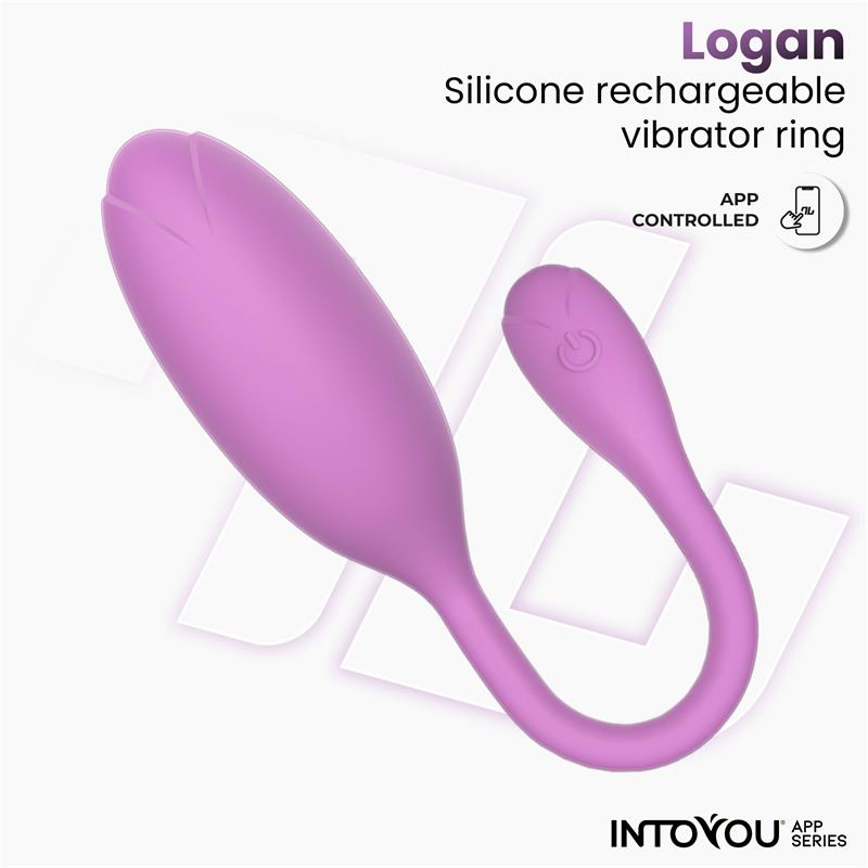 Logan Vibrating Egg with App Unibody Purple