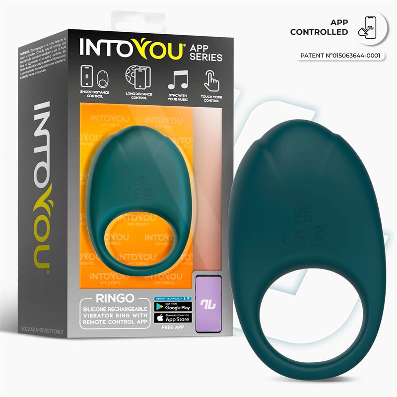 Ringo Vibrating Ring with App Unibody Green