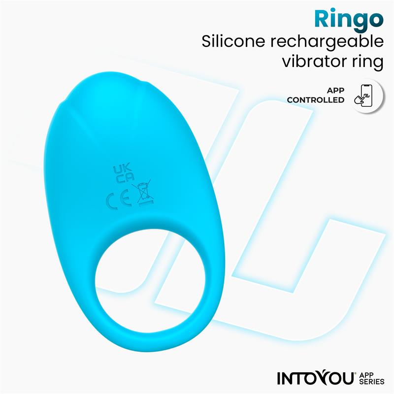 Ringo Vibrating Ring with App Unibody Blue