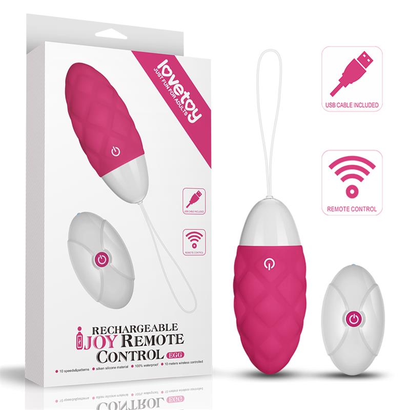 Vibrating Egg IJoy Remote Control USB Pink