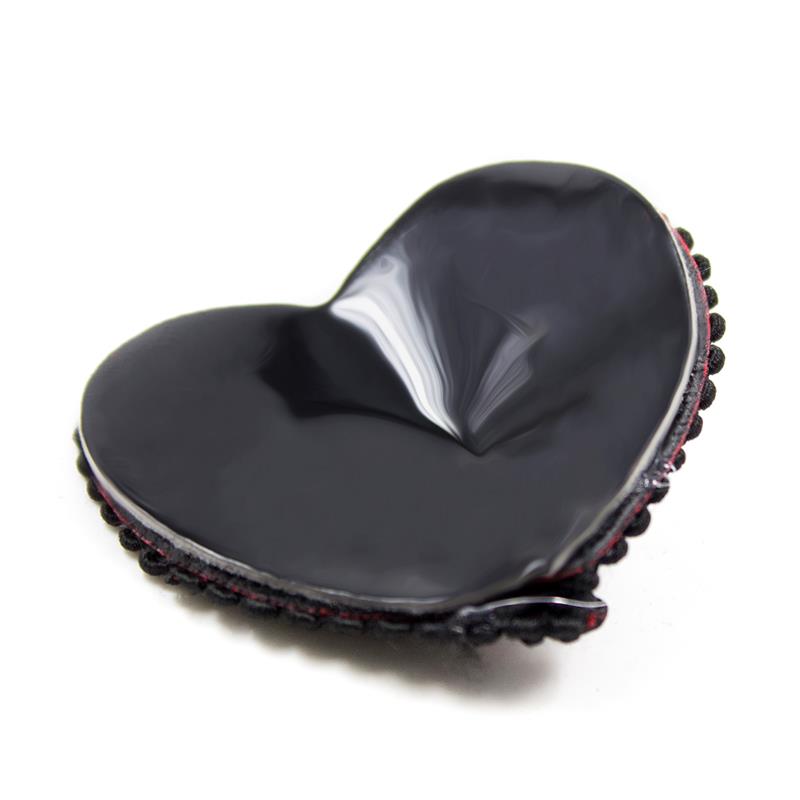 Nipple Covers with Lace Black Red