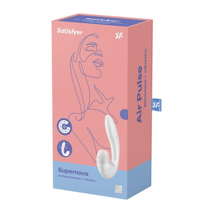 Supernova Clitoris Sucker and Vibe Super Flexible USB White