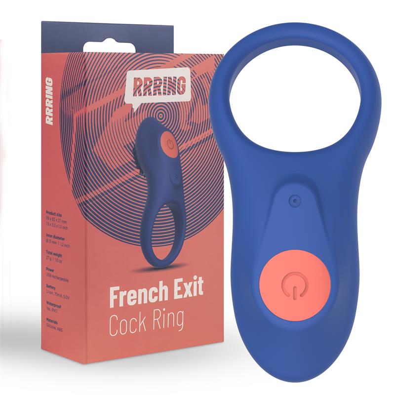 Rring French Exit Penis Ring with Vibration USB Silicone