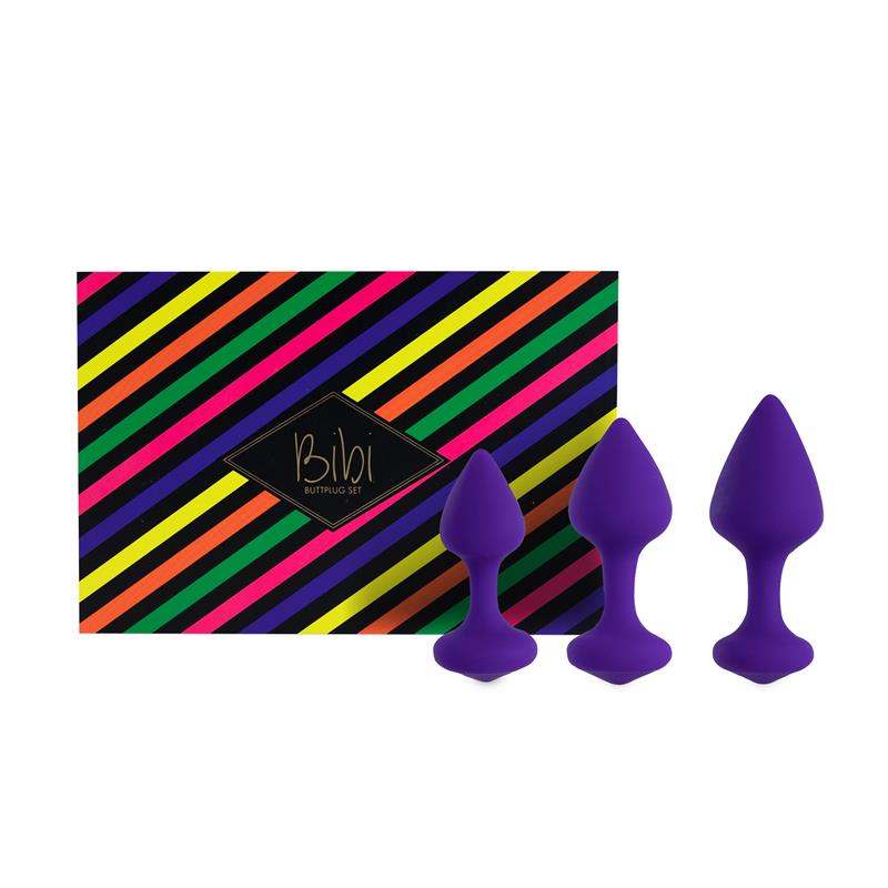 Bibi Set of 3 Butt Pulg Purple