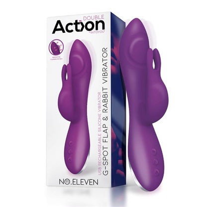 No Eleven Vibrator with Bunny G Spot and Pulse Function Magnetic USB Silicone