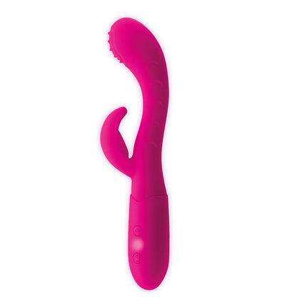 Cakey G Spot and Rabbit Vibe USB Silicone Fuchsia