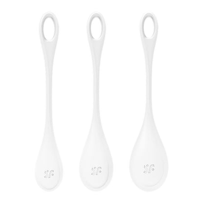 Set of 3 Pelvic Floor Balls Yoni Power 1 White