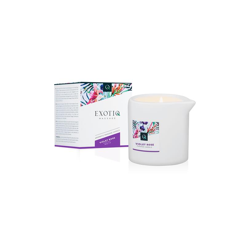 Massage Candle Violet Rose 200g