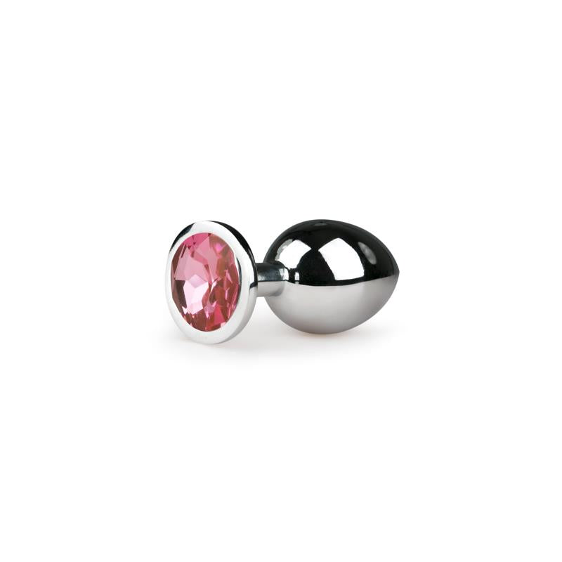 Metal Butt Plug No 2 Silver Pink