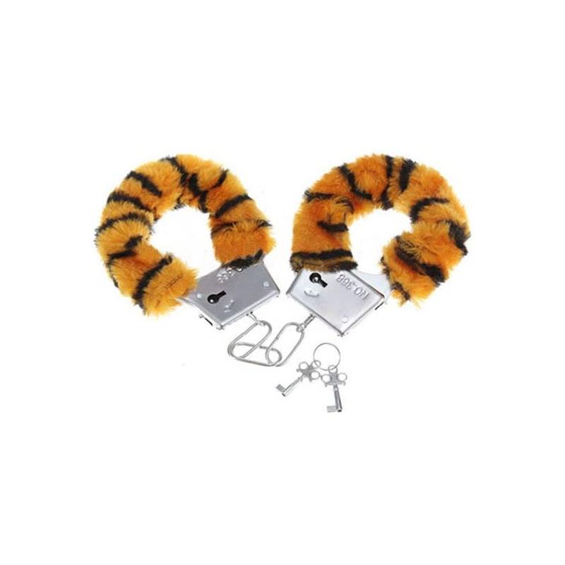 Hundcuffs with Fur Tigre