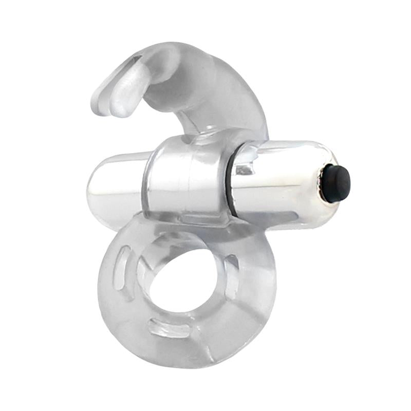 Horizon Vibrating Penis Ring with Rabbit Clear