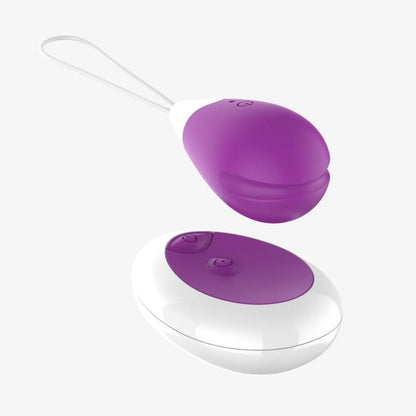 Vibrating Egg with Remote Control USB Purple