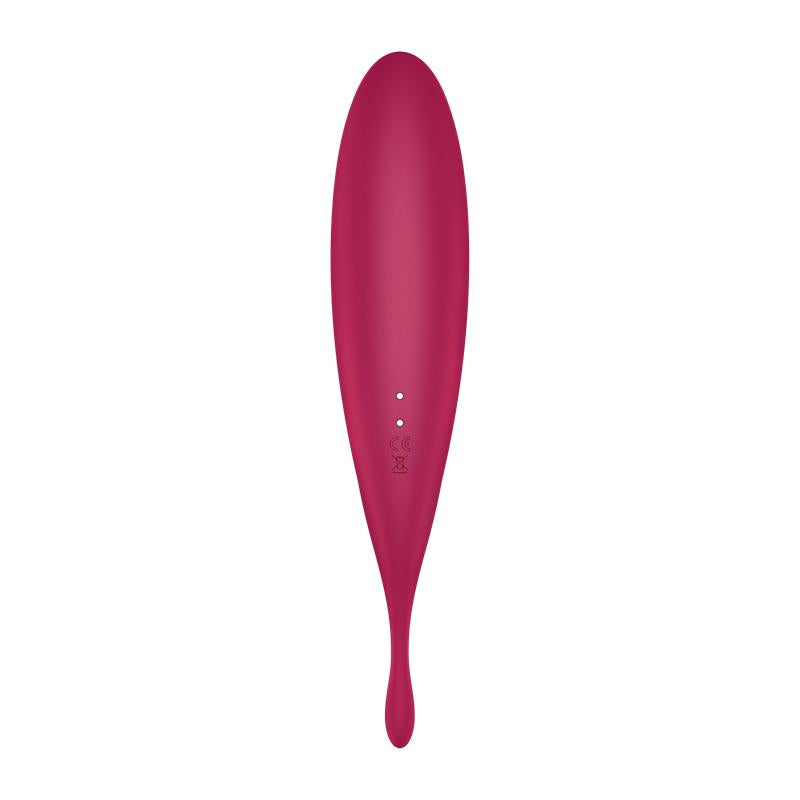 Twirling Pro Clitoris Sucker and Vibe APP Satisfyer Connect Dark Red