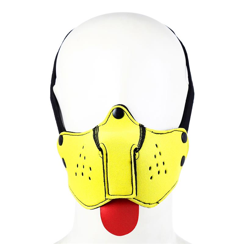 Neoprene Puppy Face Mask Yellow