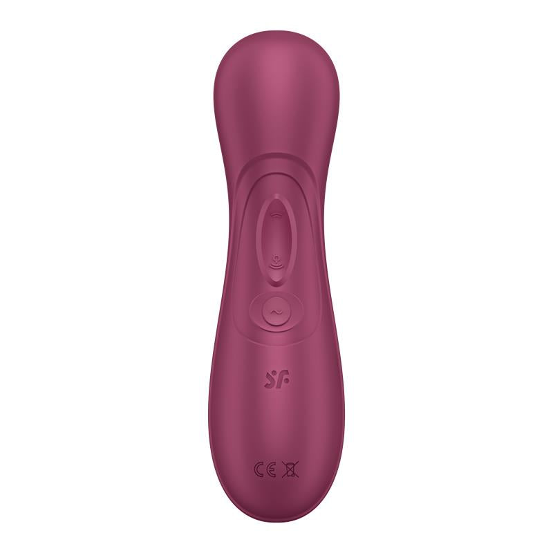 Pro 2 Gene 3 Liquid Air Technology Suction and Vibration App Connect Wine Red