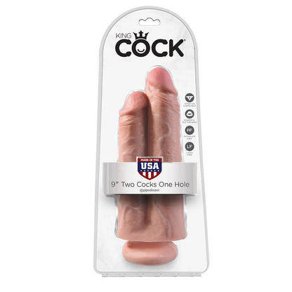 Double Dildo Two Cocks One Hole Flesh 9