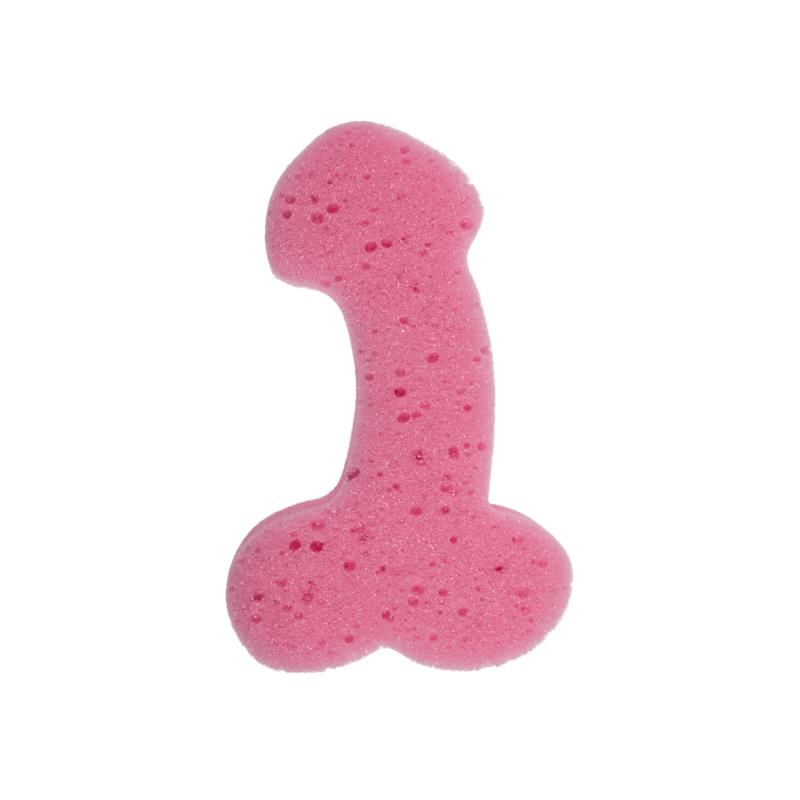 Penis Shaped Bath Sponge Random Color 1 Unit