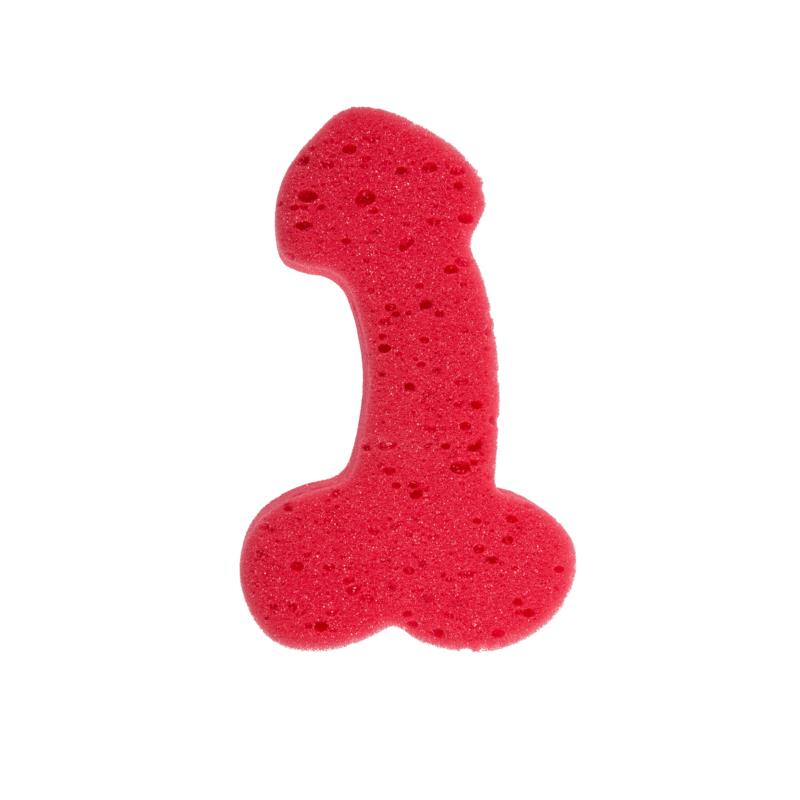 Penis Shaped Bath Sponge Random Color 1 Unit