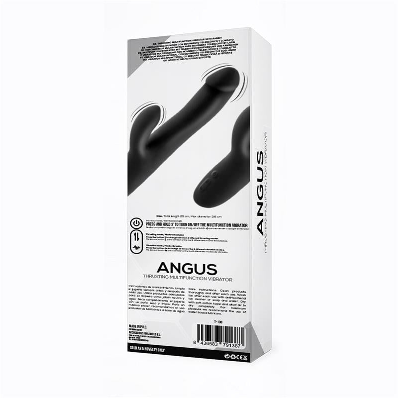 Angus Vibrator with Thrusting Movement 2 Motors Silicone USB