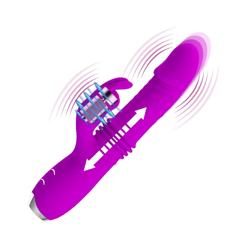 Dorothy Thrusting Vibrator USB Purple