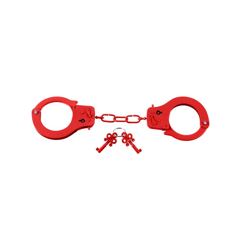 Designer Metal Handcuffs Red