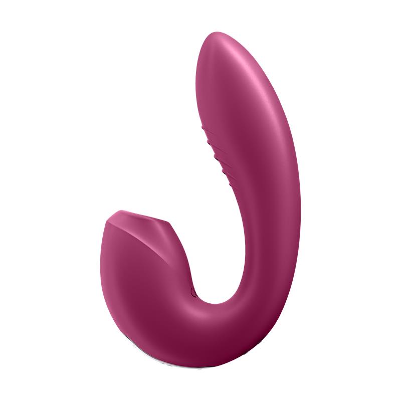 Sunray Berry Clitoris Sucker and Vibe 2 in 1 USB