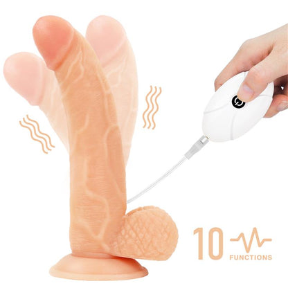 Strap on with Vibrating Dildo and Remote Control 85