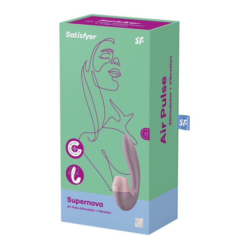 Supernova Old Rose Clitoris Sucker and Vibe Super Flexible USB