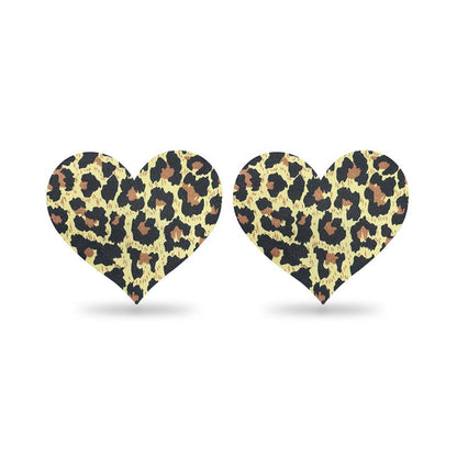 Pack Nipple Covers Flower and Heart Leopard