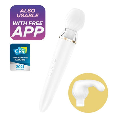 Massager Double Wand er with APP White