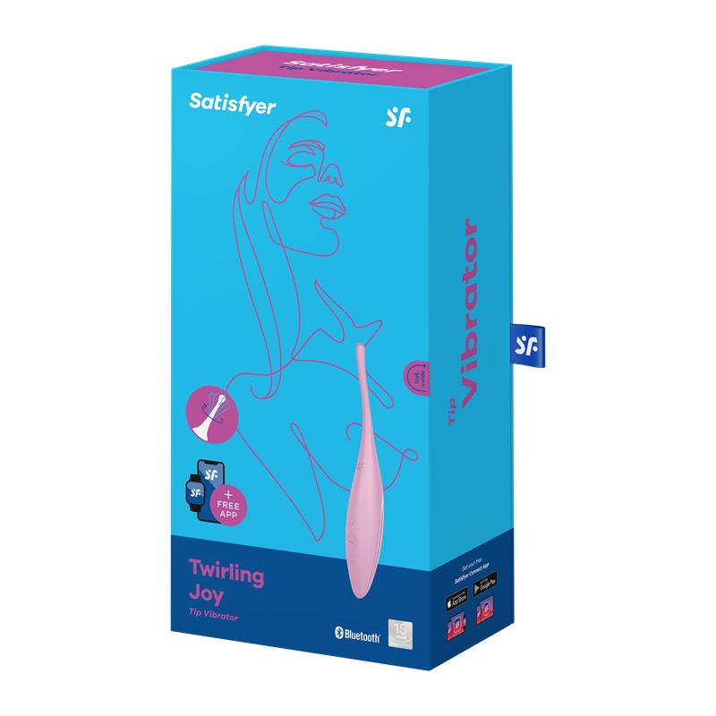 Twirling Joy Rotating Stimulator with APP Pink