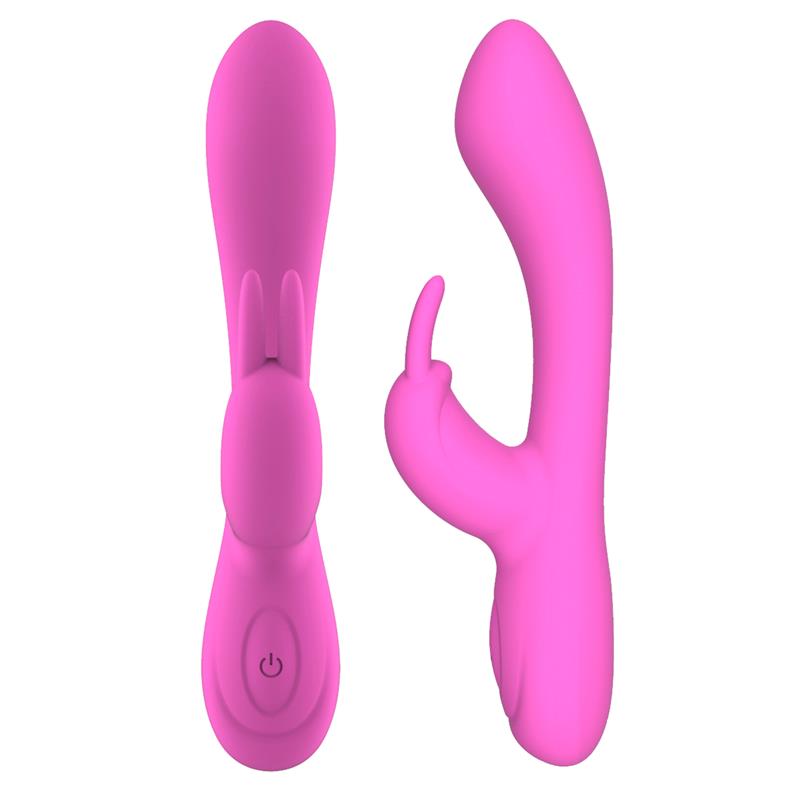 Mauve Unibody Liquefied Silicone Vibe USB Pink