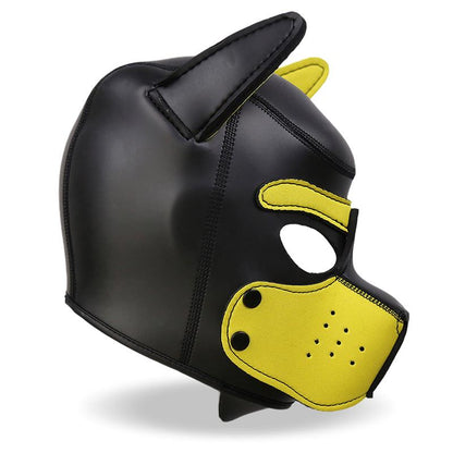 Hound Neoprene Dog Hound Removable Muzzle Black Yellow One Size