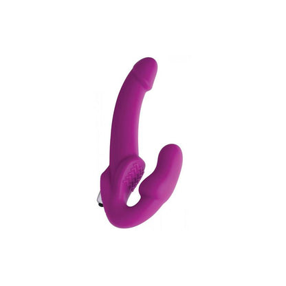 Evoke Strapless Strap On Dildo Purple