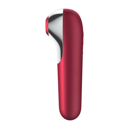 Dual Love Vibe and Sucker with Air Pulse Red