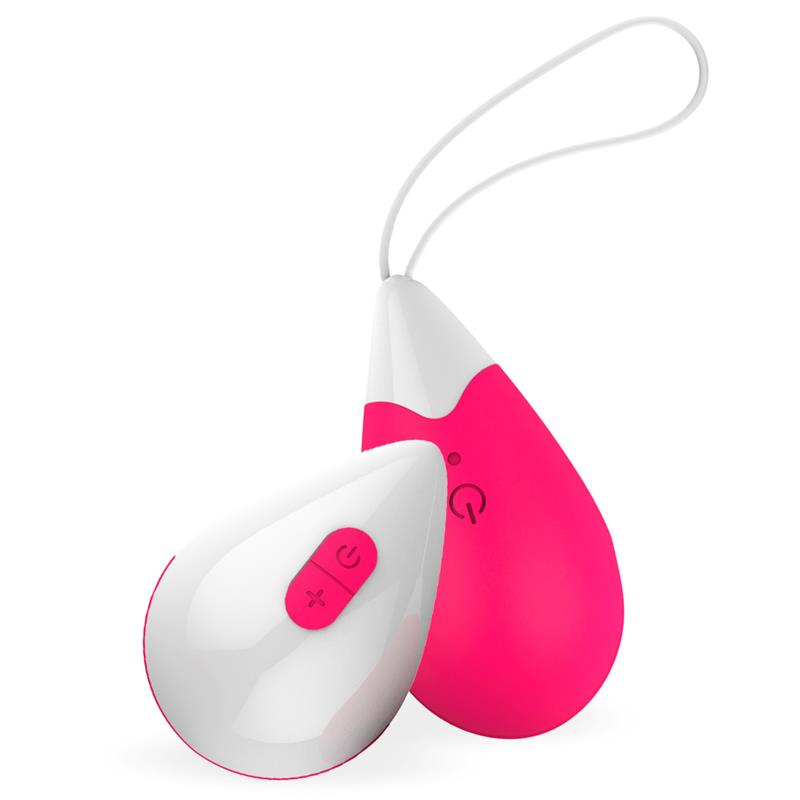 Vibrating Egg Remote Control USB Silicone Pink