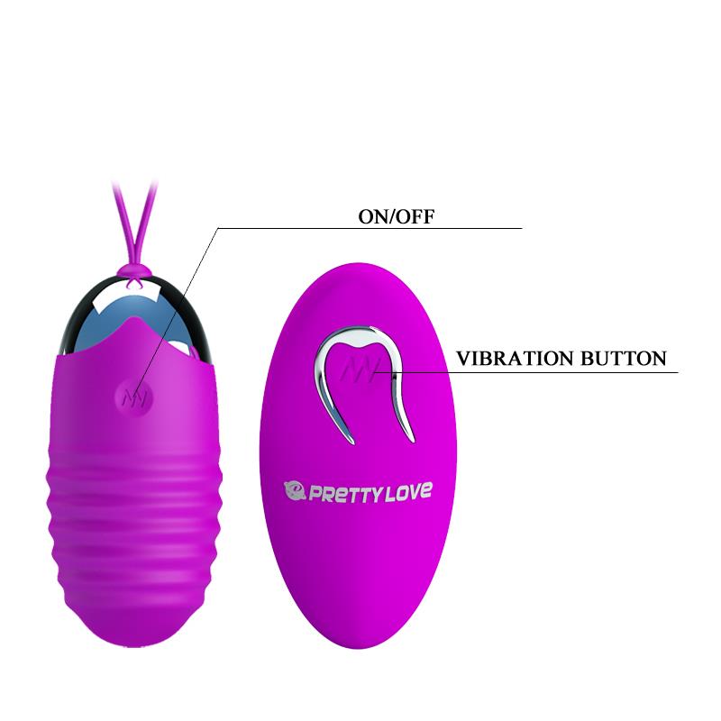 Vibrating Egg Jessica USB Purple