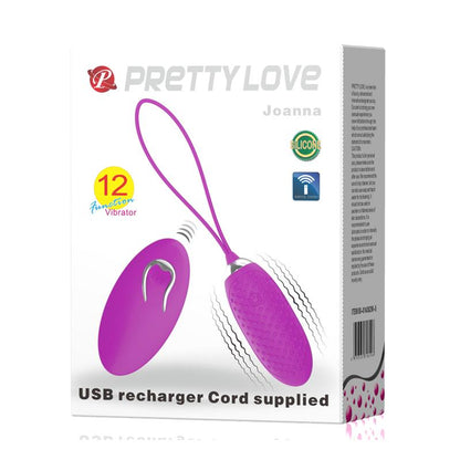 Vibrating Egg Joanna USB Purple