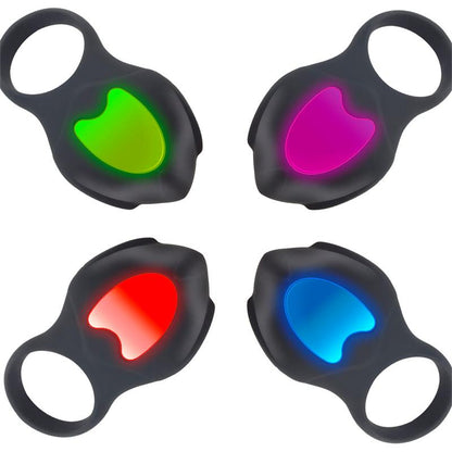 Darkblack Vibrating Ring with Led Remote Control USB Silicone