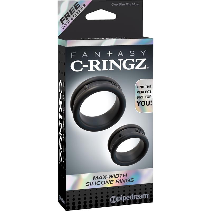 2 Set Penis Ring Black