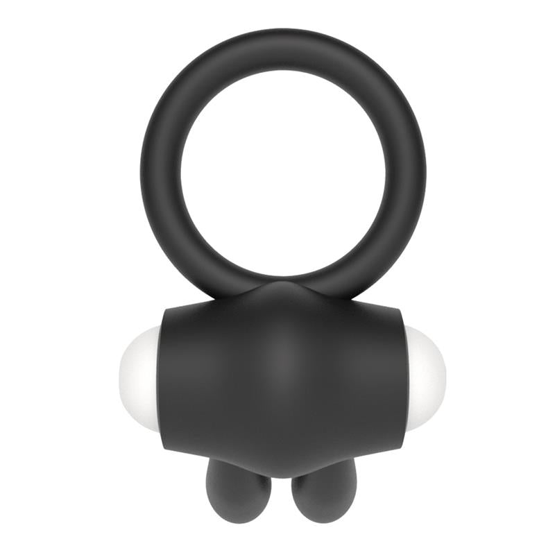 Vibrating Cockring Power Clit Black